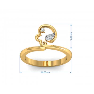 Reya Diamond Ring In gold